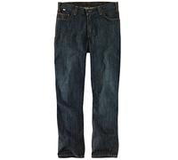 Carhartt Men's Flame-Resistant Force Rugged Flex Relaxed Fit Denim Jean, Midnight Sand, 42 x 30