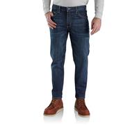 Carhartt Men's Flame-Resistant Rugged Flex Relaxed Fit 5-Pocket Tapered Jean, Midnight Indigo, 33 x 34