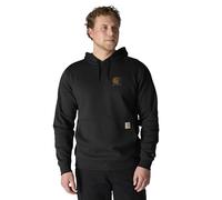 Carhartt Men's Force Relaxed Fit Lightweight Logo Graphic Sweatshirt, Black, Medium