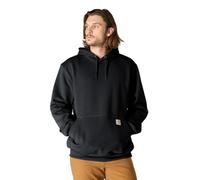 Carhartt Men's Rain Defender Paxton Heavyweight Hooded Zip Mock Neck Sweatshirt,Black,Large