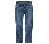 Carhartt Men's Rugged Flex Relaxed Fit Low Rise 5-Pocket Tapered Jean, Arcadia, 42 x 34