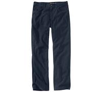 Carhartt Men's Rugged Flex Rigby Five Pocket Pant, Navy 2, 31 x 34