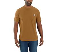 Carhartt Force Relaxed Fit Midweight Short Sleeve Pocket Camiseta, marrón, tamaño S para Hombres