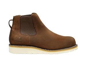Carhartt Men's Wedge 5" Chelsea Pull-On Steel Toe FW5233-M Boot, DARK BISON OIL TANNED, 9 Wide