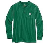 Carhartt Men's Workwear Pocket Henley Shirt (Regular and Big & Tall Sizes), North Woods Heather, Medium