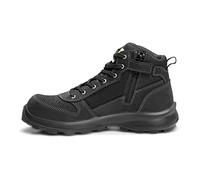 Carhartt Michigan - Bota de seguridad con cremallera, corte medio, tecnología Rugged Flex, cumple con la normativa S1P Para Hombre, Negro, 40