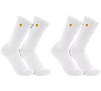 Carhartt Midweight Crew Calcetines - Paquete de 2, blanco, tamaño L para Hombres
