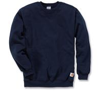 Carhartt, Hombre, Sudadera Con Cuello Redondo, Tejido De Grosor Medio, Ajuste Holgado, Azul marino nuevo, XXL