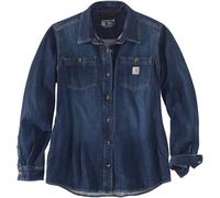 Carhartt Midweight Denim Camisa de dama, azul, tamaño XL para Mujer
