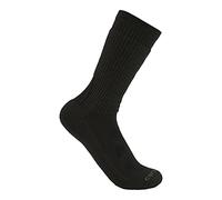 Carhartt Midweight Merino Wool Blend Uniform Crew Sock Calcetines, Negro, XL para Hombre