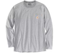 Carhartt Midweight Pocket Manga larga corte holgado, Gris claro, Talla L