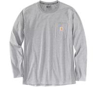 Carhartt Midweight Pocket Manga larga corte holgado, gris, tamaño XL para Hombres