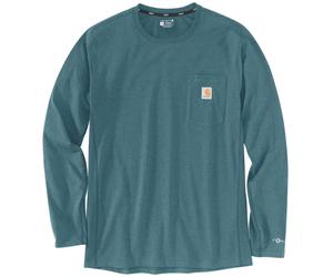 Carhartt Midweight Pocket Manga larga corte holgado, turquesa/azul, Talla S