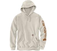Carhartt Midweight Sleeve Logo Sudadera con capucha, beige, tamaño L para Hombres
