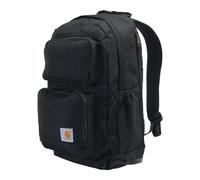 Carhartt Mochila de 28 L, paquete duradero con funda para portátil y base resistente a la abrasión Duravax, doble compartimento diario (negro), talla única