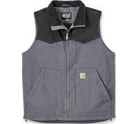 Carhartt Montana Rugged Flex Relaxed Fit Duck Chaleco, gris/negro, Talla XXL