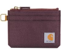 Carhartt Nylon Duck Zipped Monedero para damas, Rojo oscuro, Talla única