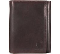 Carhartt Oil Tan Leather Trifold Billetera, Marrón oscuro, Talla única