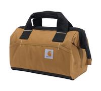 Carhartt Onsite - Bolsa de herramientas duradera, resistente al agua, bolsa de almacenamiento de herramientas, peso medio, 13 pulgadas, 15 bolsillos, marrón Carhartt
