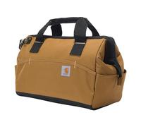Carhartt Onsite - Bolsa de herramientas duradera, resistente al agua, bolsa de almacenamiento de herramientas, peso medio, 16 pulgadas, 17 bolsillos, marrón Carhartt
