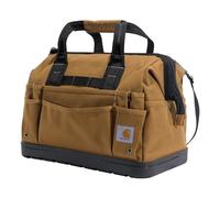 Carhartt Onsite - Bolsa de herramientas duradera, resistente al agua, bolsa de almacenamiento de herramientas, pesada con base moldeada, 16 pulgadas, marrón Carhartt