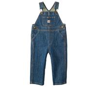 Carhartt Overol de Mezclilla Lavado, Desteñido Medio, 4 Años para Niños