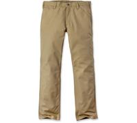 Carhartt Pantalón de lona elástica rugosa para hombre, caqui oscuro W31-L34