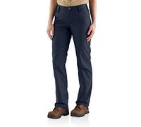 Carhartt Pantalón de trabajo Rugged Professional en lona, Loose Fit Para Mujer, Azul marino, W6