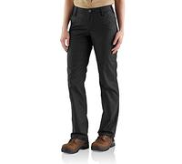 Carhartt Pantalón de trabajo Rugged Professional en lona, Loose Fit Para Mujer, Negro, W2