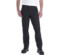 Carhartt Pantalón de Trabajo Utilitario Rugged Flex En Algodón de Lona Con Parte Frontal Doble, Pantalones de Trabajo para Hombre, Black, 38W / 32L