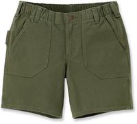 Carhartt Pantalones cortos de mujer Relaxed Fit Canvas Work Short Basil W10/REG
