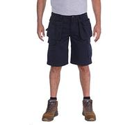 Carhartt Pantalones cortos Ripstop Rugged Flex tipo cargo, múltiples bolsillos, Relaxed Fit Para Hombre, Azul marino, W34