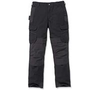 Carhartt Steel - Pantalón Cargo de Trabajo Con Detalle Doble En La Parte Delantera, Con Tecnología Rugged Flex, Hombre, Negro, 30W / 32L
