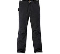 Carhartt Pantalones de hombre Stretch Duck Double Front Negro W38-L34