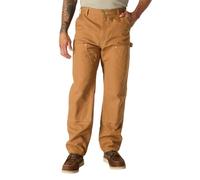 Carhartt Pantalones de trabajo para hombre B01 Double-Front Utility Work, marrón, 36W x 30L