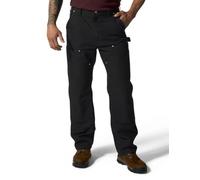 Carhartt Pantalones de trabajo para hombre B01 Double-Front Utility Work, Negro , 31W x 32L