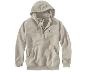 Carhartt Paxton Quarter-Zip Sudadera con capucha, beige, Talla XL