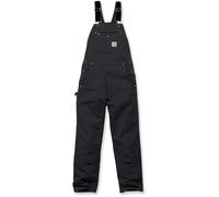 Carhartt, Hombre, Peto En Algodón De Lona, Corte Ligeramente Holgado, Negro, W30 / L30