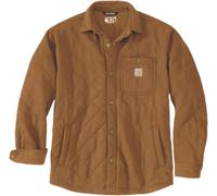 Carhartt Quilted Snap Front Shirt Chaqueta Textil, marrón, tamaño S para Hombres