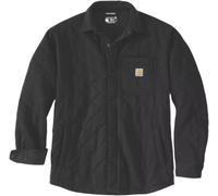 Carhartt Quilted Snap Front Shirt Chaqueta Textil, negro, tamaño L para Hombres