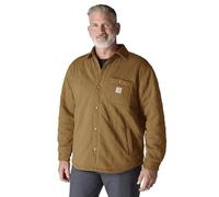Carhartt Quilted Snap Front Shirt Chaqueta Textil, marrón, tamaño L para Hombres