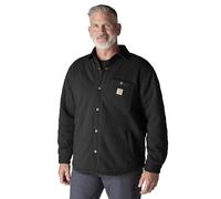 Carhartt Rain Defender - Camisa para hombre, ajuste holgado, acolchada, con cierre frontal, Negro -, Large