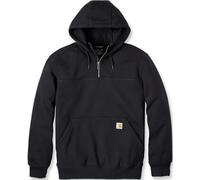 Carhartt Rain Defender Loose Fit Heavyweight Quarter-Zip Sudadera con capucha, negro, tamaño XL para Hombres