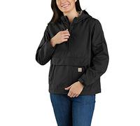 Carhartt Rain Defender Loose Fit Lightweight Packable Chaqueta de dama, negro, tamaño M para Mujer