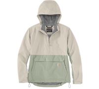 Carhartt Rain Defender Loose Fit Lightweight Packable Chaqueta de dama, blanco/verde, Talla M