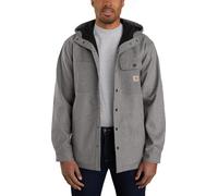 Carhartt Rain Defender Relaxed Fit Heavyweight Hooded Shirt Jac Camisa con Capucha de Peso Pesado, Black Heather, L de los Hombres