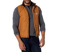 Carhartt Rain Defender Relaxed Fit Lightweight Insulated Vest, Chaleco aislante ligero y de ajuste relajado Rain Defender de los hombres, Carhartt Brown,