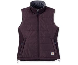 Carhartt Rain Defener Relaxed Fit Lightweight Chaleco de señora, Rojo burdeos, Talla S
