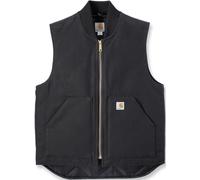 Carhartt Relaxed Fit Firm Duck Insulated Rib Collar Chaleco, negro, Talla S