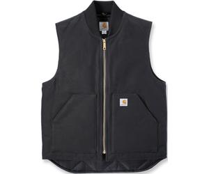 Carhartt Relaxed Fit Firm Duck Insulated Rib Collar Chaleco, negro, tamaño M para Hombres
